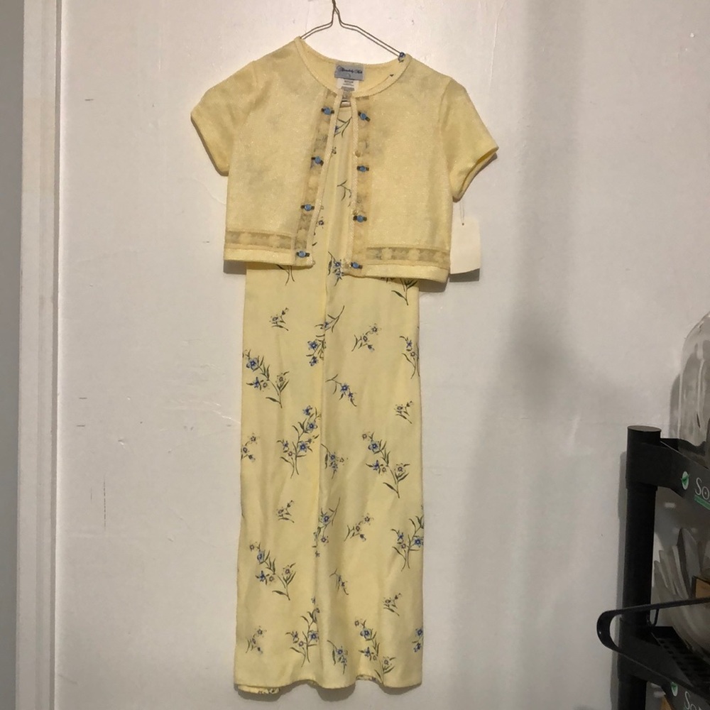 2 pc. Set yellow sweater dress